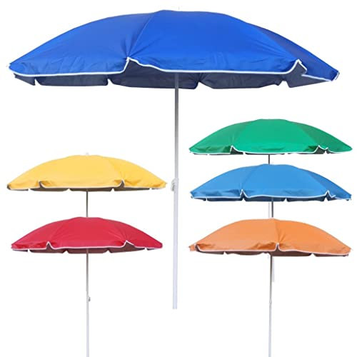 KASAVIVA Ombrellone da Mare Spiaggia o Scoglio Tondo 170 cm Tubo 22 mm Vari Colori