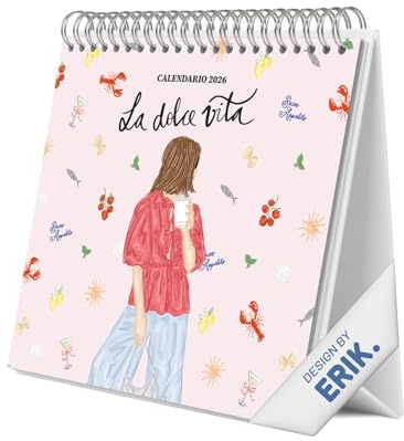 Grupo Erik Calendario sobremesa 2026 Español Ana Marín - Almanaque de mesa 2026 Con espacio para Anotar, Vista Mensual global, Ilustraciones y Base resistente (19,5 x 16,5cm)