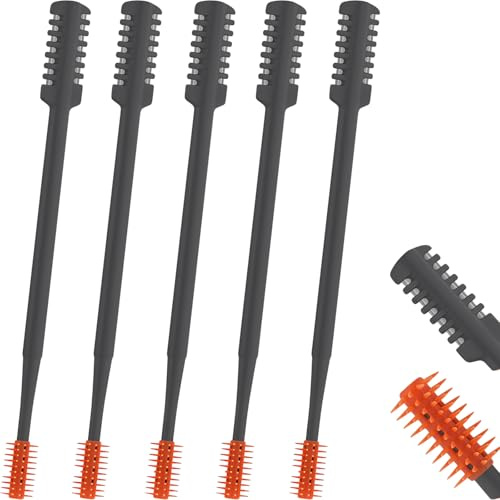 Vesavifaka 5 pezzi 2-in-1 tagliapeli nasali, rifinitore nasale a doppia lama aggiornata, taglia peli naso manuale portatile con spazzola morbida per donne e uomini
