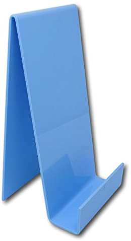 EPOSGEAR XL Extra Large Plastic Acrylic Perspex Book Plate Retail Display Stand Holder - Perfect for Schools, Nurseries, Libraries etc (Candy Floss Blue)