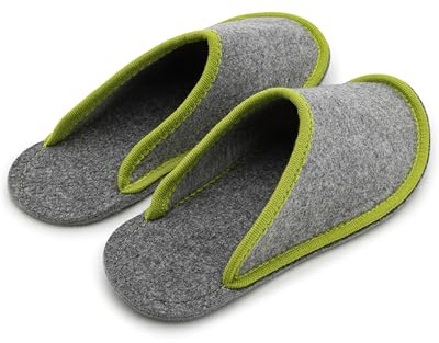 Pantoffelmann Pantoufles en feutre pour homme - Peu encombrant et pliable - - Pois, 40/43 EU