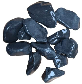 Piedras negras para decoración de jardines o interiores tamaño 40/60 mm (4kg)