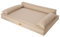 DOGGY Hundebett, Hundematratze, Hundecouch, für kleine und große Hunde, Hundekissen, Hundekorb, Haustier, Schlafplatz, Hundemöbel, Beige, L: 78x54 cm