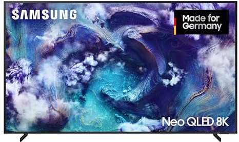 Samsung Neo QLED 8K QN900F 65 Zoll (163 cm) Mini LED Fernseher, Antireflexion, 8K AI Upscaling, Metal Frame Design, Knox Security, Dolby Atmos, Art Store Galerie, Samsung Vision AI Smart TV