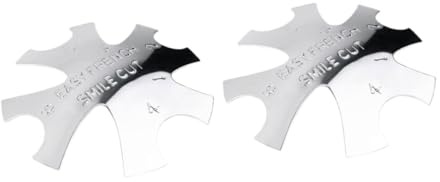 DECOMELODY 2pezzi Sagoma Per Tagliaunghie in Tagliaunghie Per Manicure Stencil Per Unghie Fai Da Te Strumento Per Gel Per Nail Art