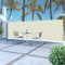 Homvdxl Seitenmarkise Einziehbar 500x160cm Breit Seitenmarkise Terrasse Sonnenschutz Trennwand UV Beweis & Stahlrahmen Für Büro Innenhof Dachterrassen Pools - Creme
