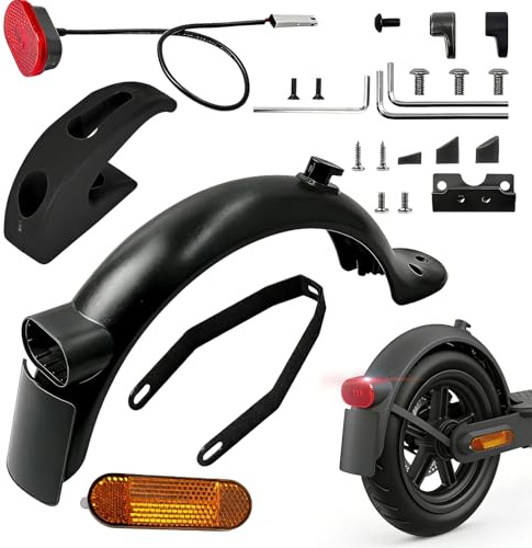 Juego de guardabarros premium para patinete eléctrico, guardabarros compatible con Xiaomi M365, 1S, Pro, Pro 2, Mi3, accesorios para scooter eléctrico, accesorio para scooter eléctrico, pieza de