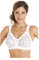Camille Lace Full Cup Bras for Women – Non-Wired Comfortable Everyday Womens Bras with Elegant Floral Finish 40E White