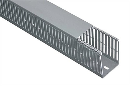 Verdrahtungskanal mit Deckel - BxH 40 x 40 mm - 2 Meter - 4/6/4-Typ - PVC - grau