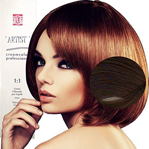 Tinte de Pelo Profesional Natural con Amoníaco Permanente 100ml Made in Italy (6/0 Rubio Oscuro)