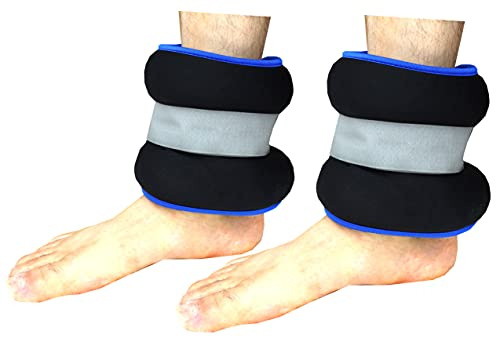 lisaro Manchettes de poids 0,5 kg jusqu'à 2 kg avec fermeture Velcro