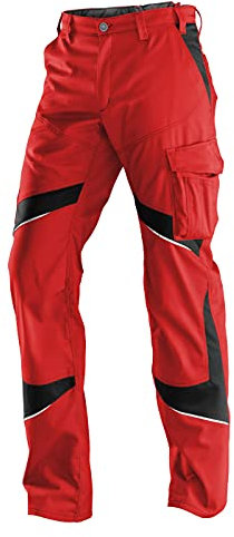 KÜBLER Workwear | KÜBLER ACTIVIQ Arbeitshose | mittelrot/schwarz | Größe 66