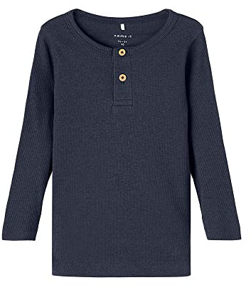 NAME IT Jungen Nmmkab Ls Top Noos Top, Dark Sapphire, 104