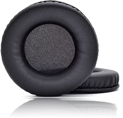 JHZZWJ Ersatz Ohrpolster für Durchmesser 80mm (8cm) 3.15inch (Runde), kompatibel mit 80mm 1 Paar Ohrpolster aus Kunst Leder