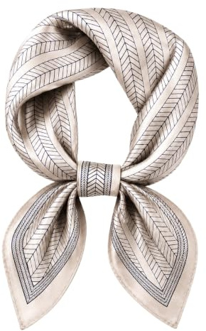 MAIRY Silk Hair Scarf Satin Hijab Lightweight Square Bandanas Sleeping Wraps Neck Head Scarves SF-M74