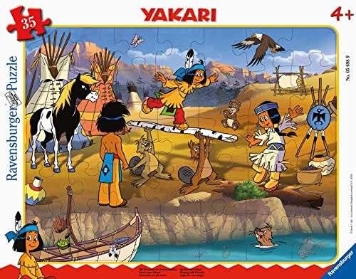 Ravensburger Puzzle Infantil 05698 – Jugar con Amigos al Aire Libre – Rompecabezas de Marco Yakari de 30 – 48 Piezas para niños a Partir de 4 años