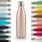 Blumtal Trinkflasche 750 ml Edelstahl - auslaufsichere Isolierflasche - BPA-freie Trinkflasche kalt & warm - doppelwandige Insulated Bottle - rostbeständige Isolierflasche Metall Rosa
