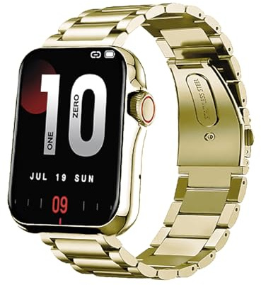 SMARTY Automatisk digital herrklocka med metallarmband SW028N33, Guldnyans, Modern
