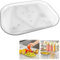 OWLMATE 360° Drehbarer Drehteller Organizer für Kühlschrank, Lazy Susan Transparent, Küchen Organizer