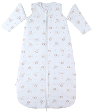 NOUKIE'S - Gigoteuse Mi-Saison 6-24 Mois (100 cm) - TOG 1 à 2 - Manches Amovibles - Jersey - Lions