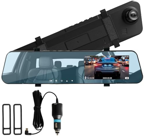 Dash CAM Coche 4K Full HD - Cámara Vigilancia Coche con GPS, Sensor G, Detección de Movimiento, Visión Nocturna Infrarroja, Pantalla LTPS, Bucle Continuo, Tarjeta TF 128GB-1