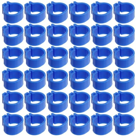 VALICLUD Anneaux de Jambe à Clip pour Pigeons 10mm en Plastique Identification 100 Pièces Gestion Avicole et Élevage Pratiques