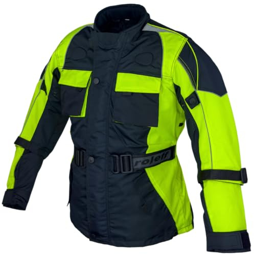 ROLEFF RACEWEAR Motorcykeljacka för barn med justerbar bredd och reflektorer