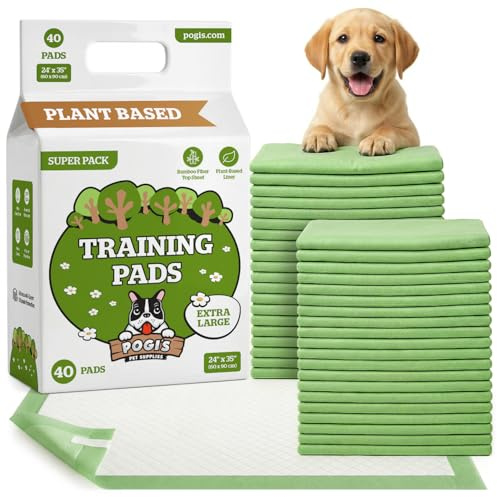 Pogi tappetini per cani XL (60 × 90 cm) – a 6 strati, super assorbenti ed ecologici – 40 pezzi