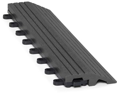 CLICK-DECK Composite Decking Tiles 30x30cm Interlocking Outdoor Deck Tiles | Patio, Balcony, Roof Terrace & Hot Tub | Easy Installation | Low Maintenance (8 Straight Edges, Ebony Mosaic)