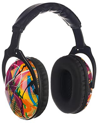 PROTEAR SNR - 28 dB Casque Anti Bruit Enfant Facilement Réglable Pliable - Protection Auditive pour l’Autisme, TDAH, Feux d’Artifice, Concert (Lumière Dynamique)