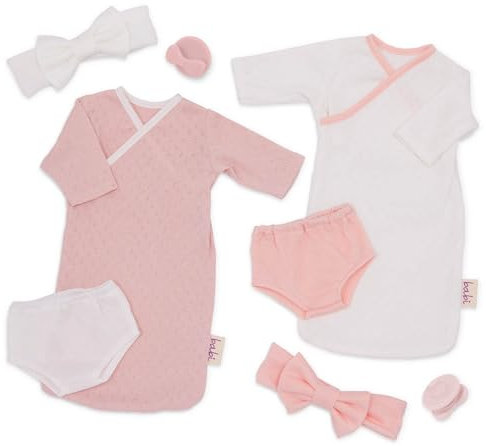 LullaBaby - Baby Puppe Schlafsäcke Outfit - 36 cm-Puppen-Kleidungsset - Blanket Sleepers - Schnuller-Zubehör - Fantasievolles Spiel - Spielzeug für Kinder ab 2 Jahren