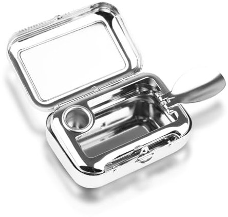 Reiseaschenbecher Geruchsdicht für Unterwegs - Taschenaschenbecher To Go für Reisen, Camping und Draussen