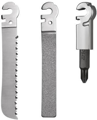 Roxon FT01 Construya su Propio Accesorio Multiherramienta para Flex Multitool (3 piezas por juego incluido, Sierra Cónica y Lima de Diamante (Gruesa + Fina) y Adaptador de Broca de 1/4 )