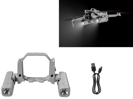 LICHIFIT Mini4 Pro Drohne Suchscheinwerfer Nachtlicht für DJI Mini 4 Pro Wiederaufladbares Dual-Licht 360° Drehung Mehrere Modi Nachtfluglicht