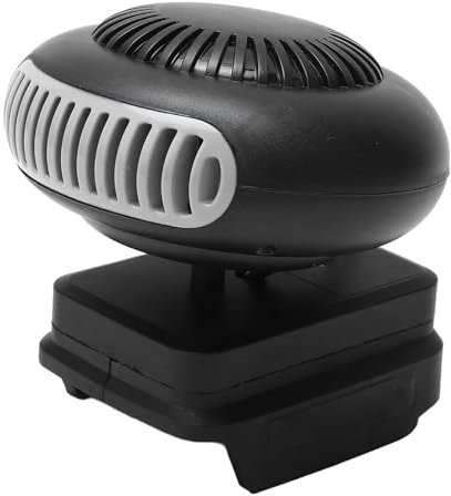 Small Space Heater 170W 18V Battery Powered, 2 Gears, Portable Electric Heater Fan Suited for BL1815 BL1820 BL1530 BL1840 BL1850 BL1860