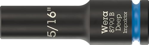 Wera 8790 B Impaktor Deep Bussole con attacco da 3/8, 5/16 x 63 mm