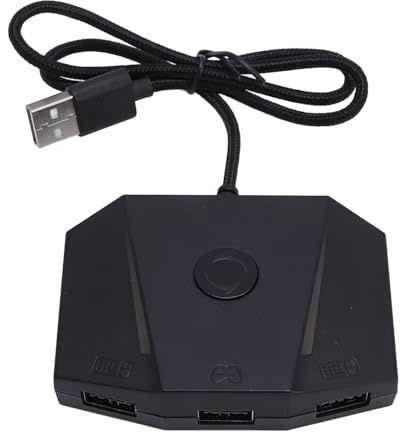Akozon Game Console Mouse and Keyboard Converter with RGB Light – APP Controlled Adapter for X/S and, C Atible with Gaming Mouse and Keyboard