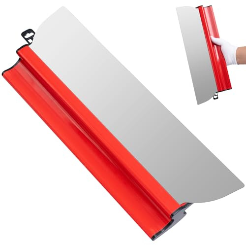 Flächenspachtel Profi Rostfrei Edelstahl, 40cm Trockenbau Finishing Glättungsspatel Flexible Skimming Blades Wandwerkzeuge Das für Gipskartonverputzwerkzeuge