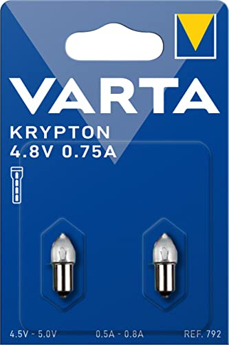 VARTA Glühbirnen 792, 2 Stück, 4,8V, 0,75A