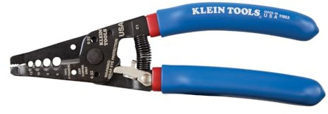 Klein Tools 11053 Klein-Kurve Wire Stripper and Cutter, Made in USA, Stripping / Cutting Tool for 6-12 AWG Stranded Wire, 7-1/8-Inch