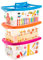 Aufbewahrungsbox Kinder, Aufbewahrungsbox mit Deckel Kinder, Aufbewahrungsboxen Kinder, 3 Stück Kinderbox mit Deckel, 4L, um Spielzeug, Bücher und Kleidung aufzubewahren und zu organisieren