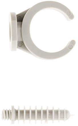 Lot de 50 clips avec chevilles Ø20mm - Gris - Zenitech