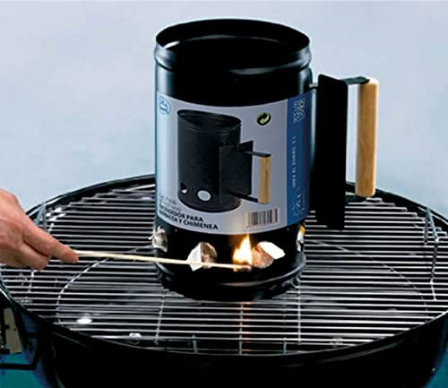 Imex El Zorro – Encendedor para Barbacoa y Chimenea | 17x27 cm | Acero Resistente con Mango de Madera