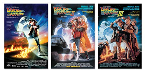POSTER STOP ONLINE Back To The Future I, II & III - Set di poster cinematografici (stili regolari) (dimensioni 61 x 91 cm ciascuno)