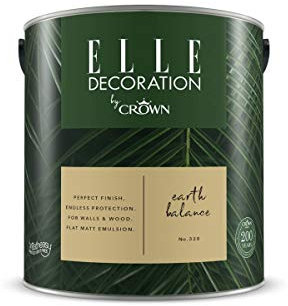 ELLE Decoration by CROWN 2.5L Flat MATT Emulsion Paint - Earth Balance No 328