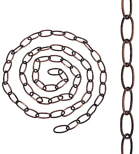 LEDSone Heavy Duty Metal Chain for Vintage Chandelier Suspended Ceiling Pendant Hanging Lamps (Copper) -1M