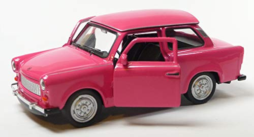 generisch Trabant Sonder-Edition neon pink Trabi Trabbi DDR Modellauto ca. 11-12 cm