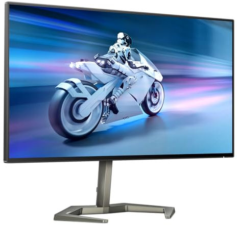 Philips EVNIA 27M1F5500P - 27 Inch QHD Gaming Monitor, 240Hz, Nano IPS, 1ms GTG, Height Adjust, USB Hub, Low input lag, HDR 600 (2560 x 1440 @ 240Hz / 450 cd/m² / HDMI 2.0 / DP 1.4 / USB 3.2)