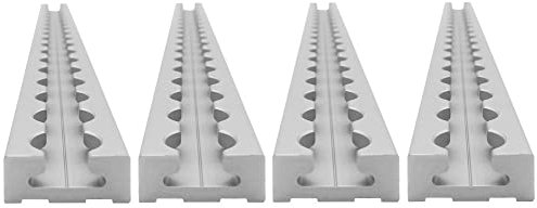 lasiprofi Airlineschiene eckig: 34 x 13 mm, 2.000 mm, 2er Set | Zurrschiene | 200 cm | kompatibel mit Fittingen | Silber eloxiert | für Transporter, Wohnwagen, Sprinter UVM. | Aluminium | 2 m