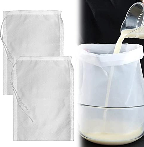 Sac Réutilisable en Maille Fine pour Brassage de Bière - 2 PCS Sacs en Étamine et Mousseline, Filtrant pour Brassage à la Maison